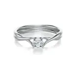 Pierścionek z białego złota z diamentem AJPZ_132